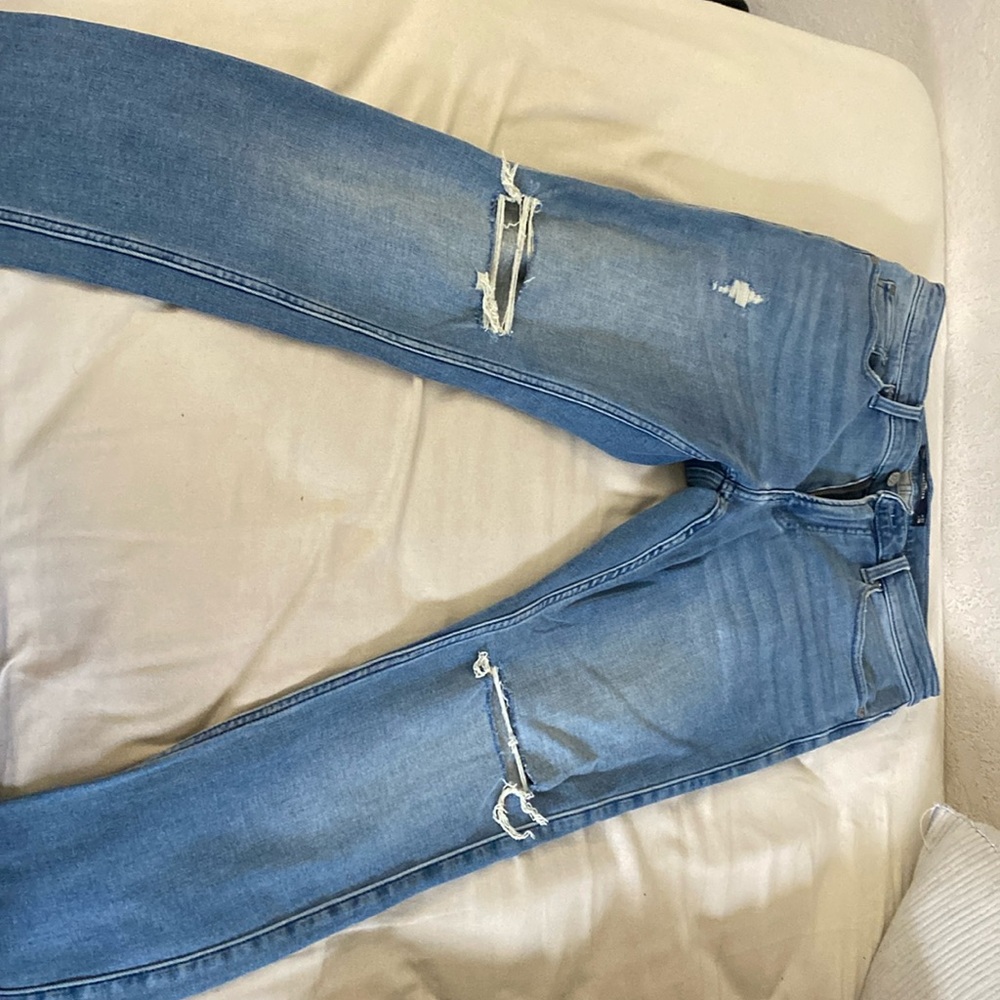 Mens Hollister Ripped Skinny Jeans